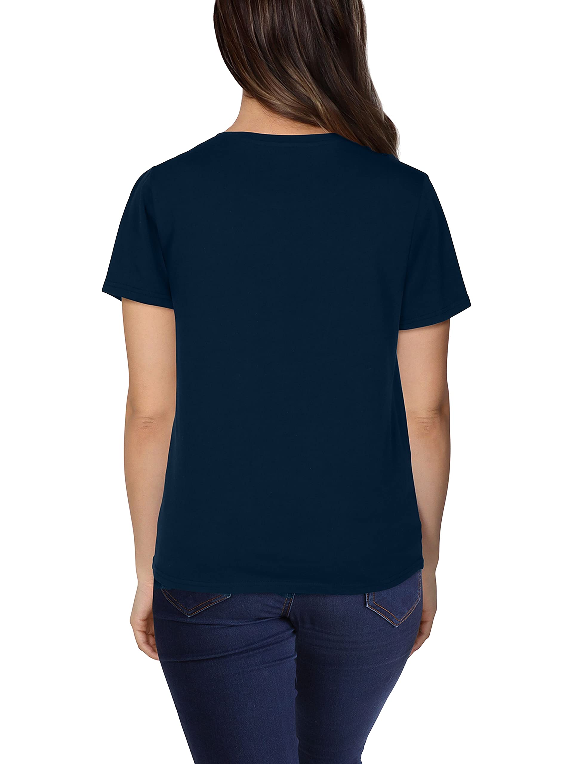 Fruit of the Loom Women's Pima Cotton Short Sleeve T-Shirt - Soft & Comfortable Crew Neck Tee for Casual Wear, Layering & Everyday Outfits