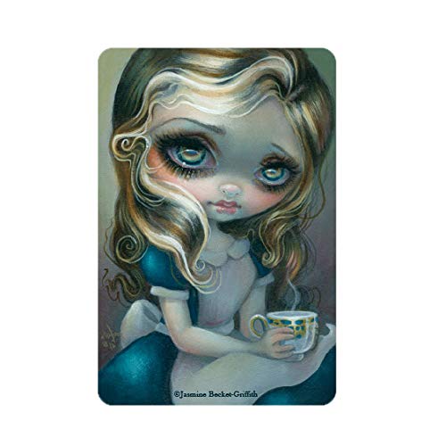 Gothic Fairy Tale Alice's Adventure Wood Magnet - Laser-Cut, UV-Coated 2”x3” Decorative Fridge Magnet by Jasmine Becket-Griffith | Arcane Vault Collection (1230-LM) - Perfect for Home, Office & Gift Giving