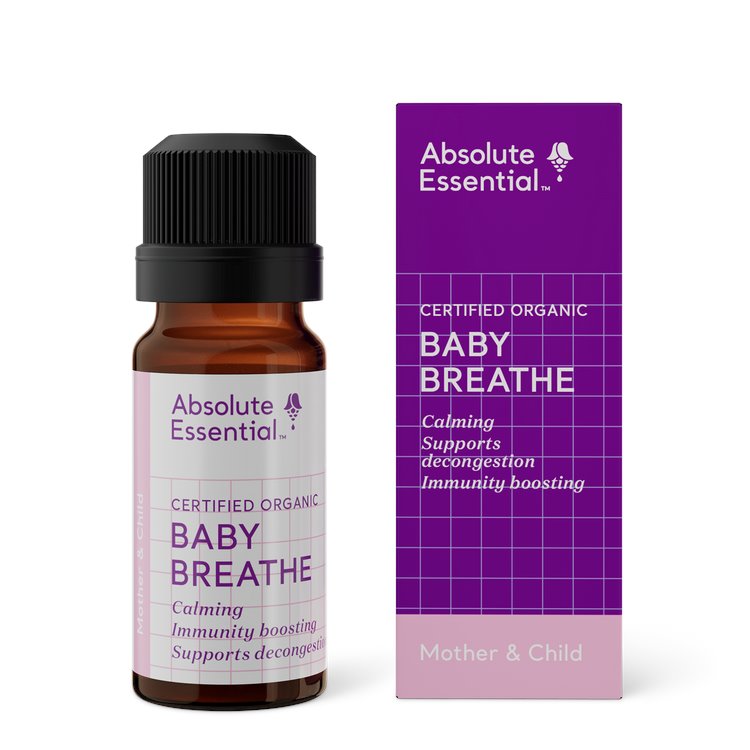 Absolute Essential Baby Breathe Oil 10ml - Natural Respiratory Relief for Infants & Toddlers - Safe Aromatherapy for Congestion, Cough & Cold - Perfect for Nursery, Travel & Bedtime Comfort