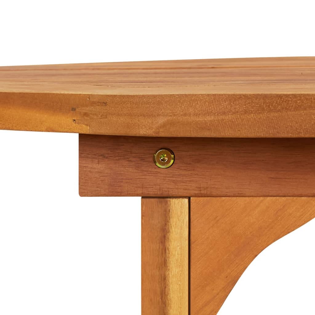 Solid Acacia Wood Outdoor Patio Table 70.9