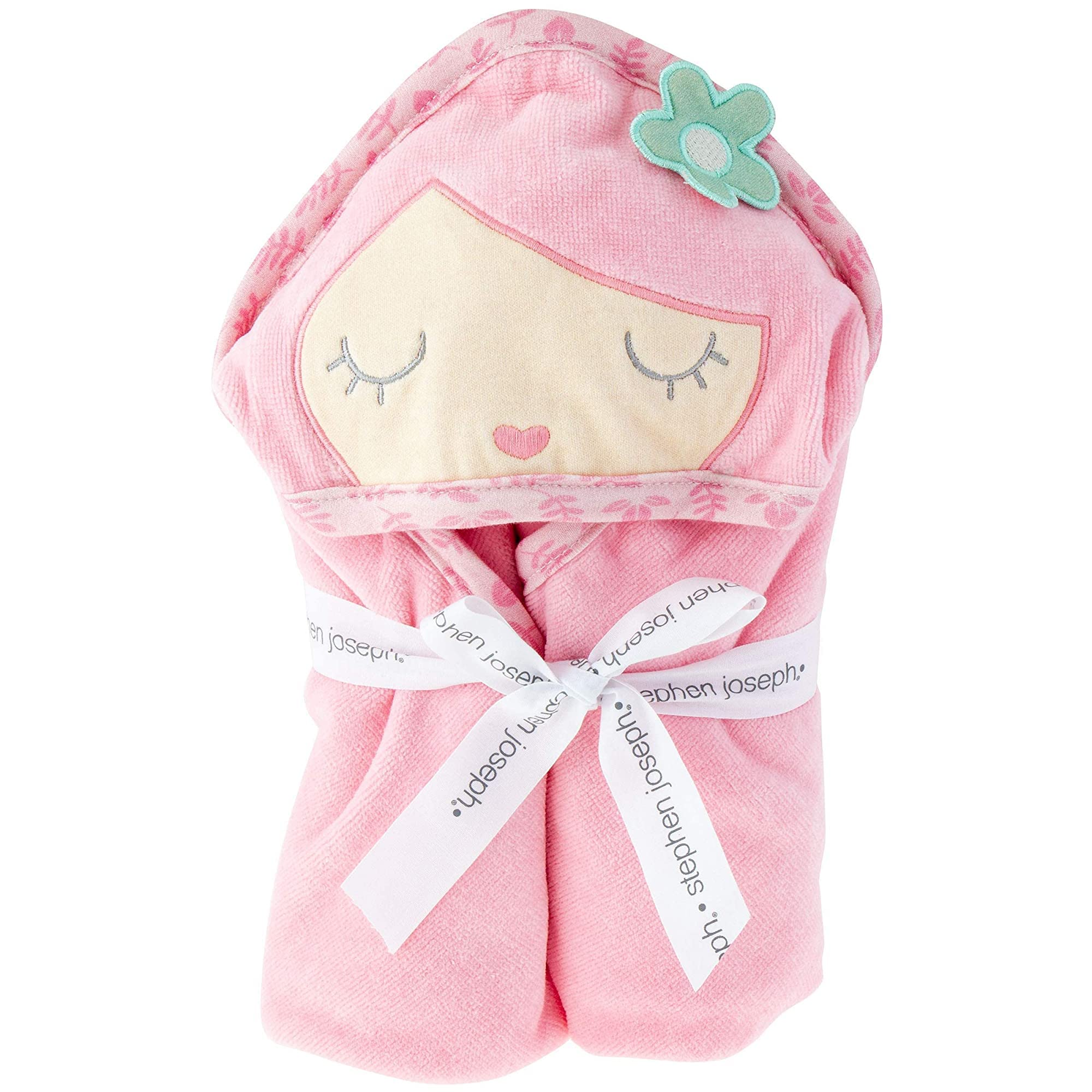 Stephen Joseph Hooded Bath Towel for Kids - Soft & Absorbent Mermaid Design - Perfect for Bath Time, Pool, Beach & Playtime
