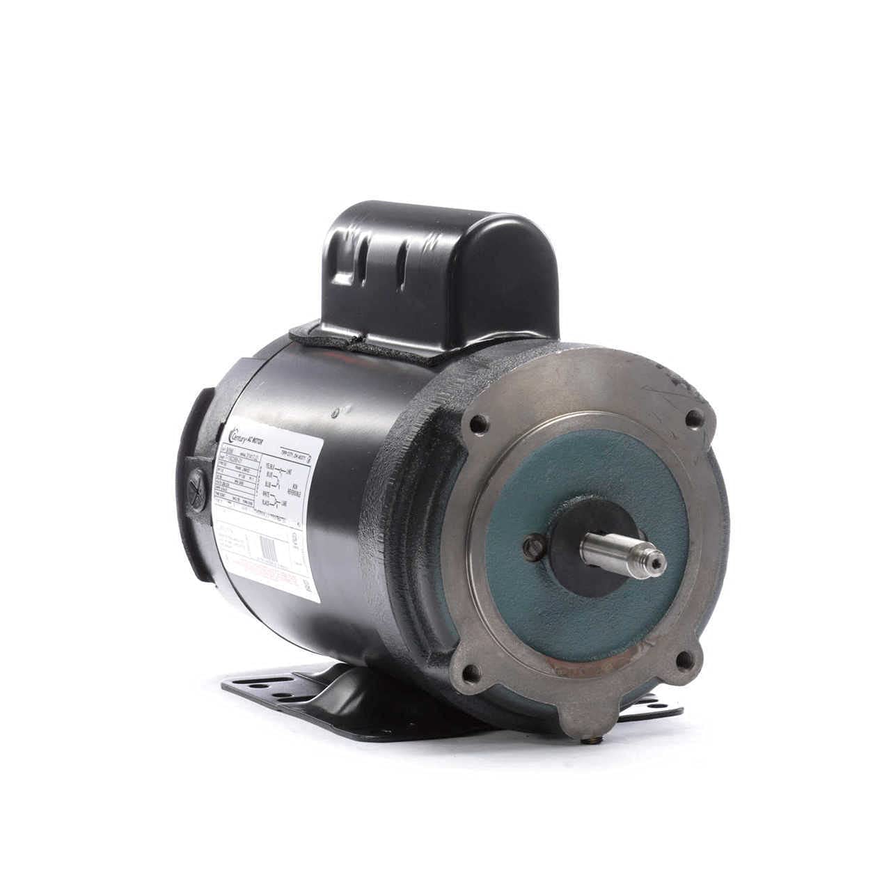 Century 1HP 3600RPM 56HCZ Frame 208-230V AO Smith B586 Milk Pump Motor - Ideal for Dairy Farms, Agricultural Irrigation & Industrial Fluid Transfer