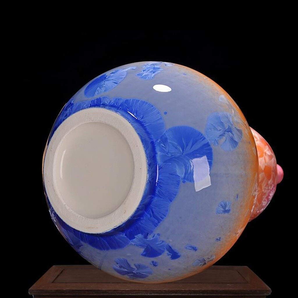 Ceramic Vase with Water Droplet Glaze - Elegant Home Decor for Dried Flowers, Creative Table Centerpiece - Perfect for Living Room, Bedroom & Wedding Decor (Size B & C)