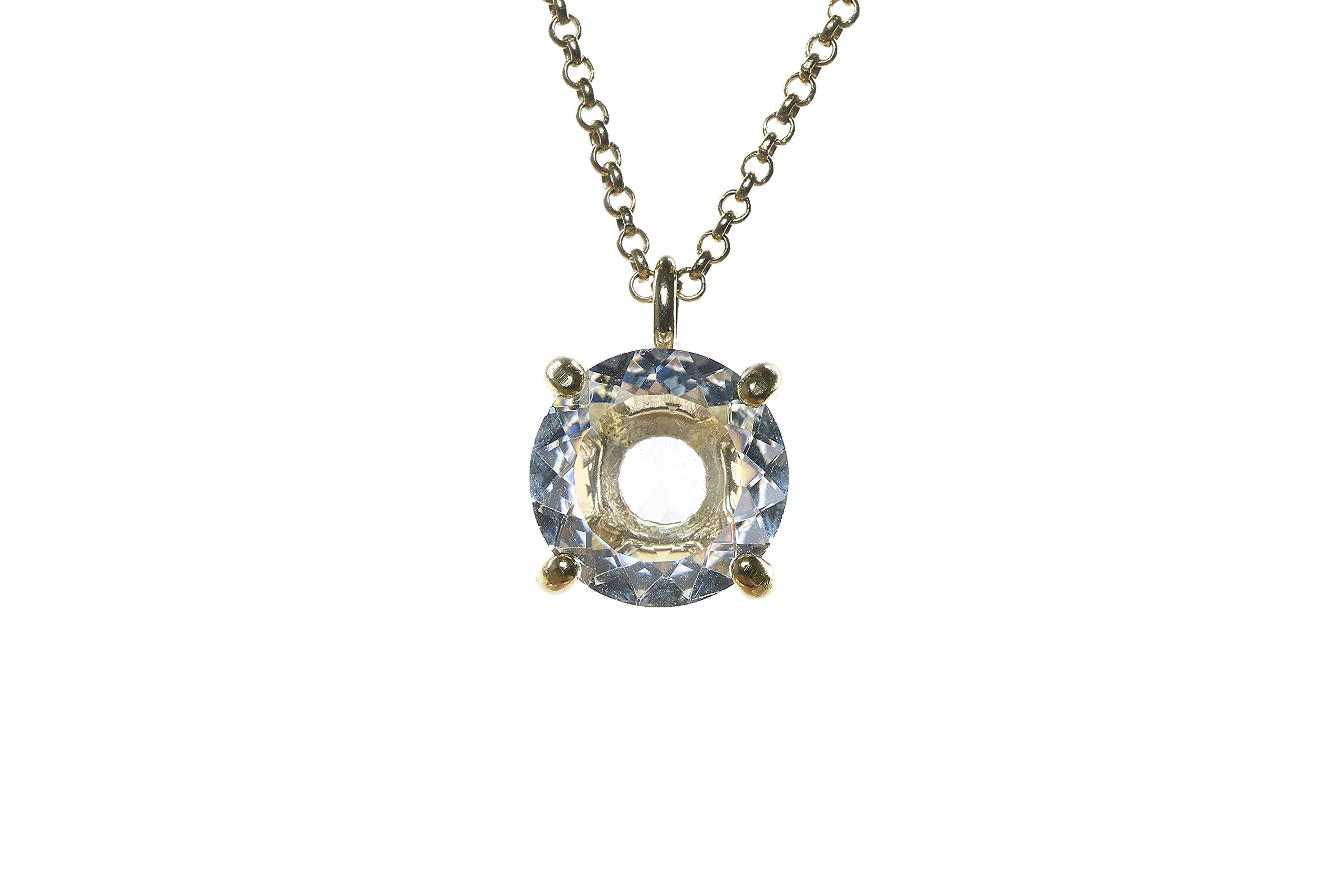Anemone Quartz Pendant Necklace - Gold Crystal Jewelry for Women - Gift Box Included | Perfect for Parties & Dating