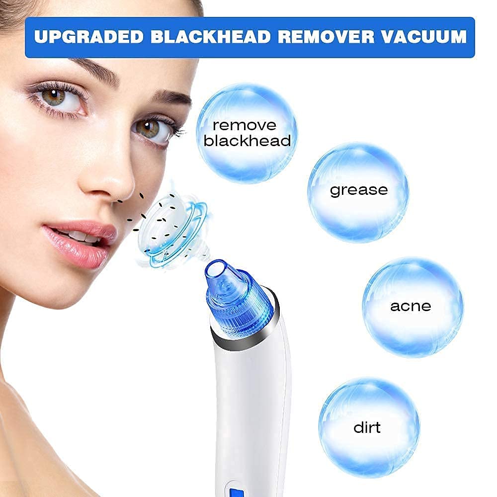 VULGARIS Professional Acne Treatment Kit - Blackhead & Whitehead Remover Vacuum, Pore Cleaner & Pimple Extraction Tool for Clear Skin | Perfect for Home Facial Care & Acne-Prone Skin Treatment