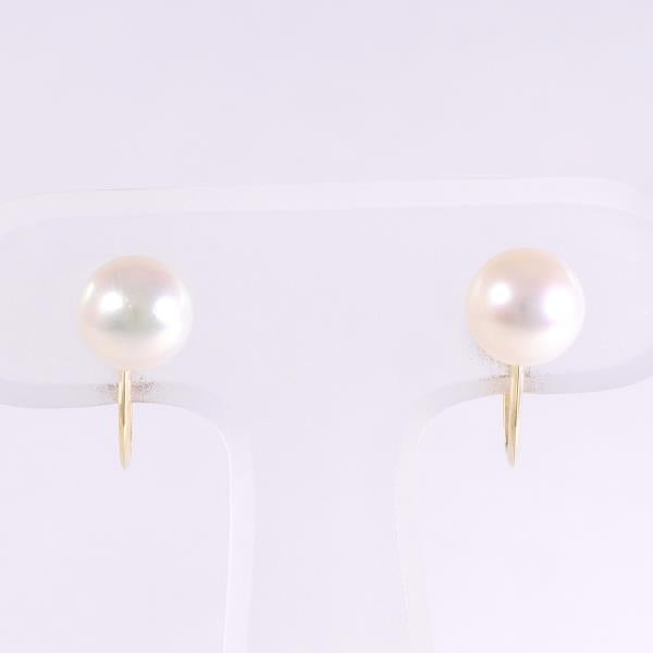 18K Yellow Gold Pearl Earrings for Women - Elegant Stud Earrings with Real Pearls - Perfect for Weddings, Parties & Special Occasions