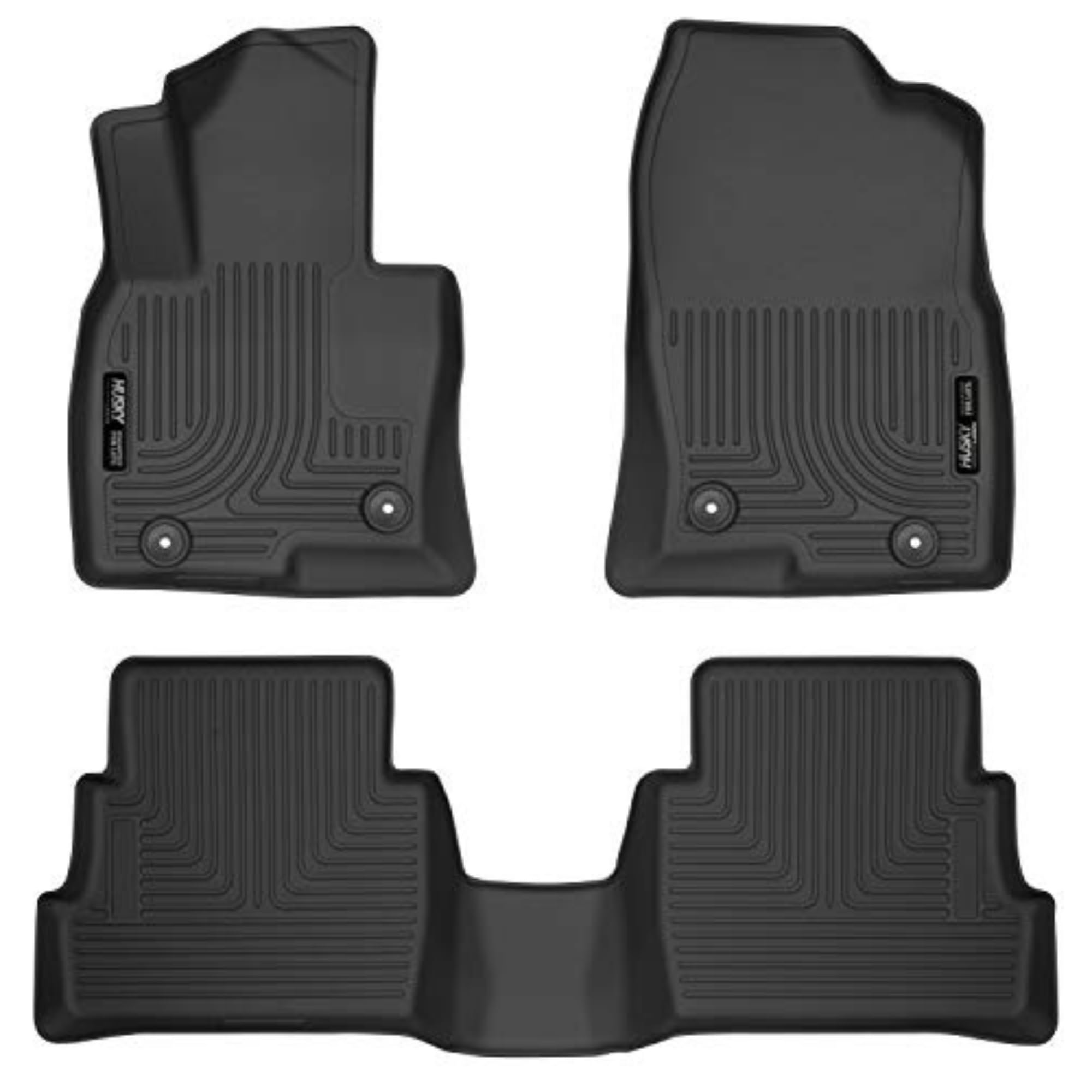 Husky Liners Weatherbeater Floor Mats for 2014-2020 Mazda 6 Grand Touring - Black 3-Piece Set (Front & 2nd Row) | All-Weather Protection, Custom Fit Car Floor Liners | Perfect for Daily Commute, Road Trips & Off-Road Adventures