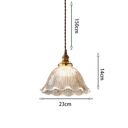 Nordic Simplicity Pendant Light with Ribbed Glass Shade - Modern Suspension Chandelier for Restaurant, Bar Counter, Entrance & Balcony Ceiling Lighting - Perfect for Dining Rooms, Cafes and Home Decor