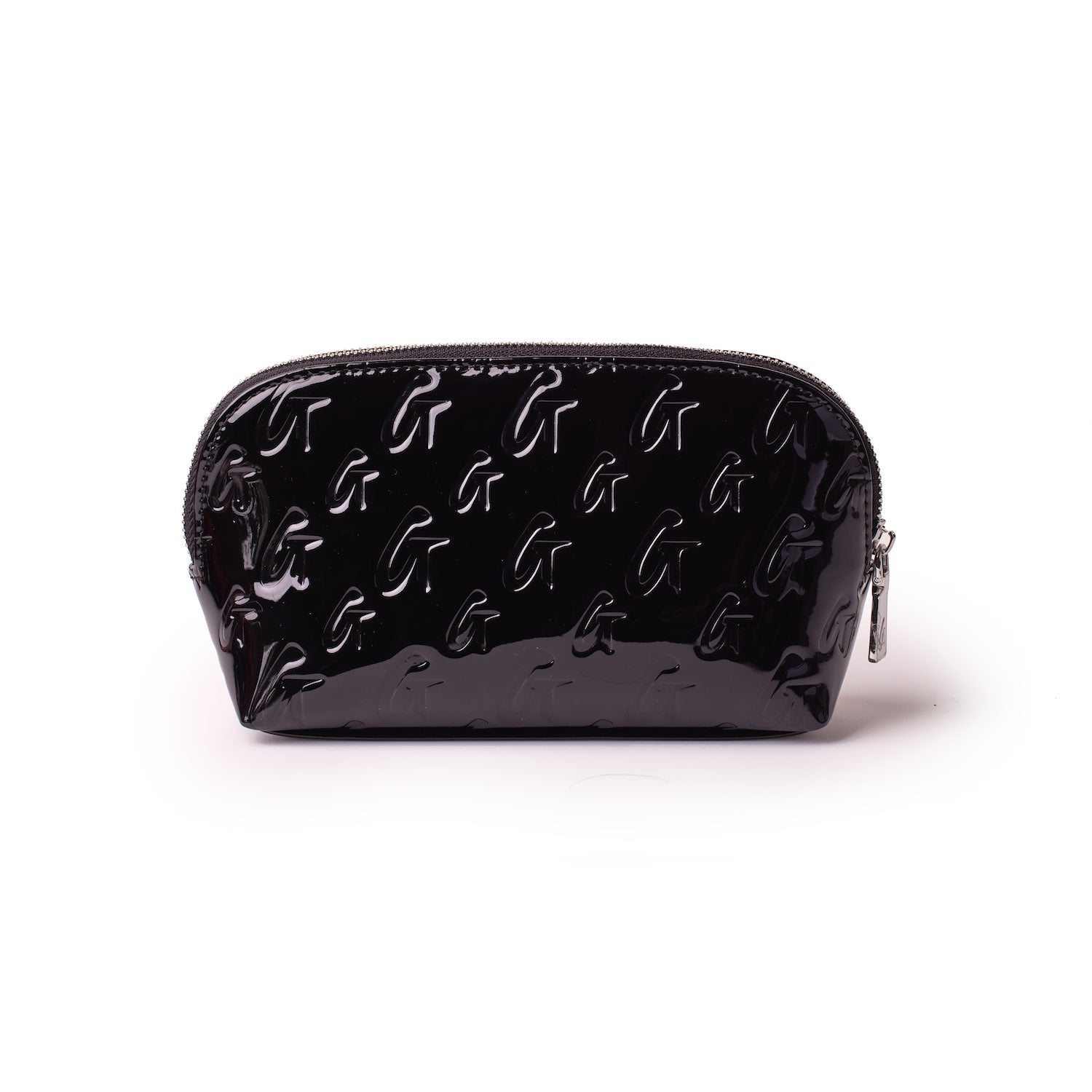 MONOGRAM Cosmetic Pouch with Mirror - Black | Travel Makeup Bag for Women | Perfect for Toiletries, Cosmetics & Travel Essentials
