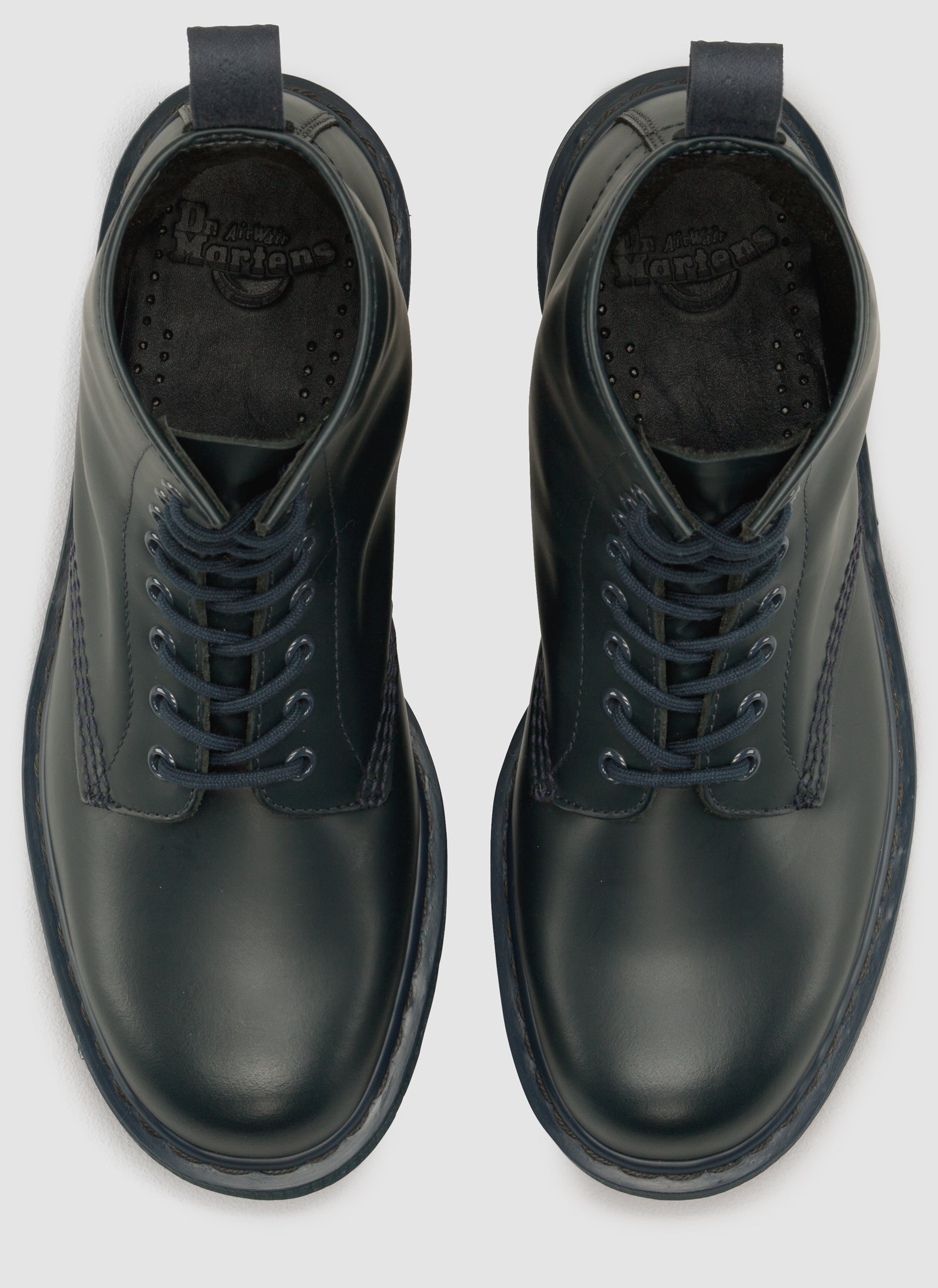 Dr. Martens 1460 Mono Navy Smooth Leather Boots for Men & Women - Classic 8-Eye Combat Boots for Everyday Wear, Work & Outdoor Adventures