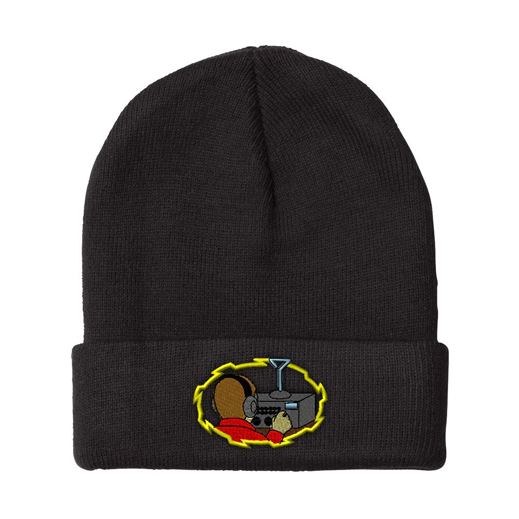 Custom Embroidered Ham Radio Operator Beanies for Men & Women - Warm Acrylic Skull Cap Winter Hat (One Size Fits All) - Perfect for Outdoor Activities, Winter Sports & Radio Enthusiasts