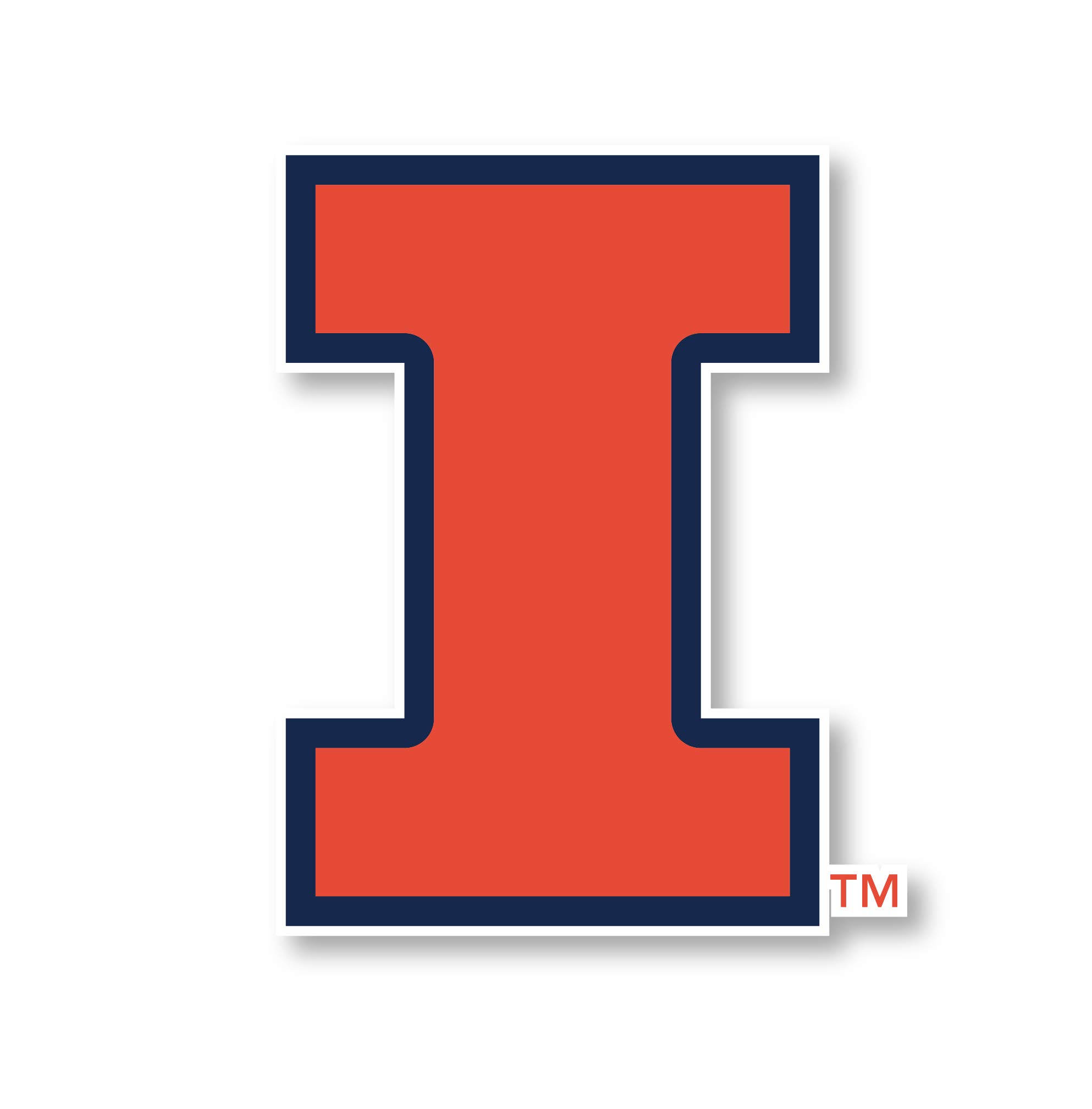 Official Illinois Fighting Illini 12-Inch Vinyl Mascot Decal Sticker 4-Pack - NCAA Licensed College Team Stickers for Cars, Laptops & School Spirit - Perfect for Game Day, Dorm Decor & Fan Gifts