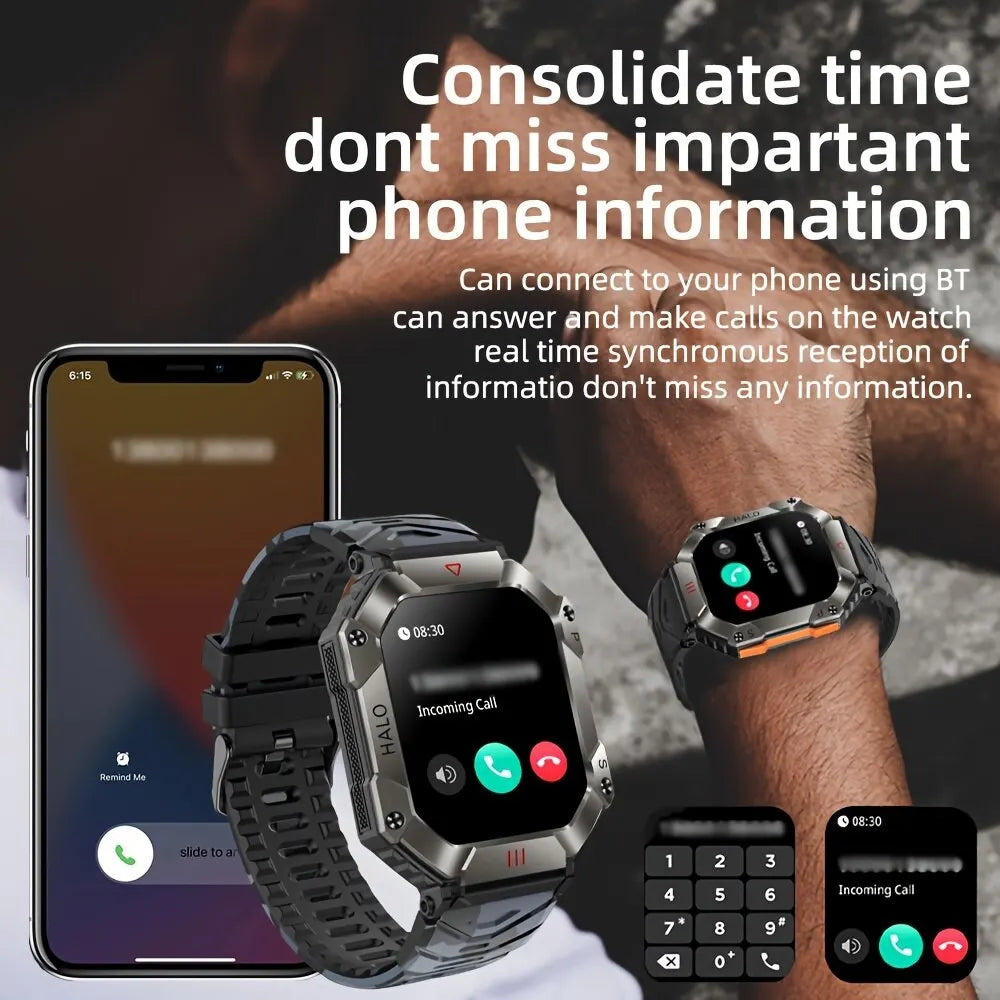 SENBONO 2023 Smart Watch for Men with Compass, Barometer, Altimeter & GPS Tracking - Perfect for Hiking, Running & Outdoor Adventures