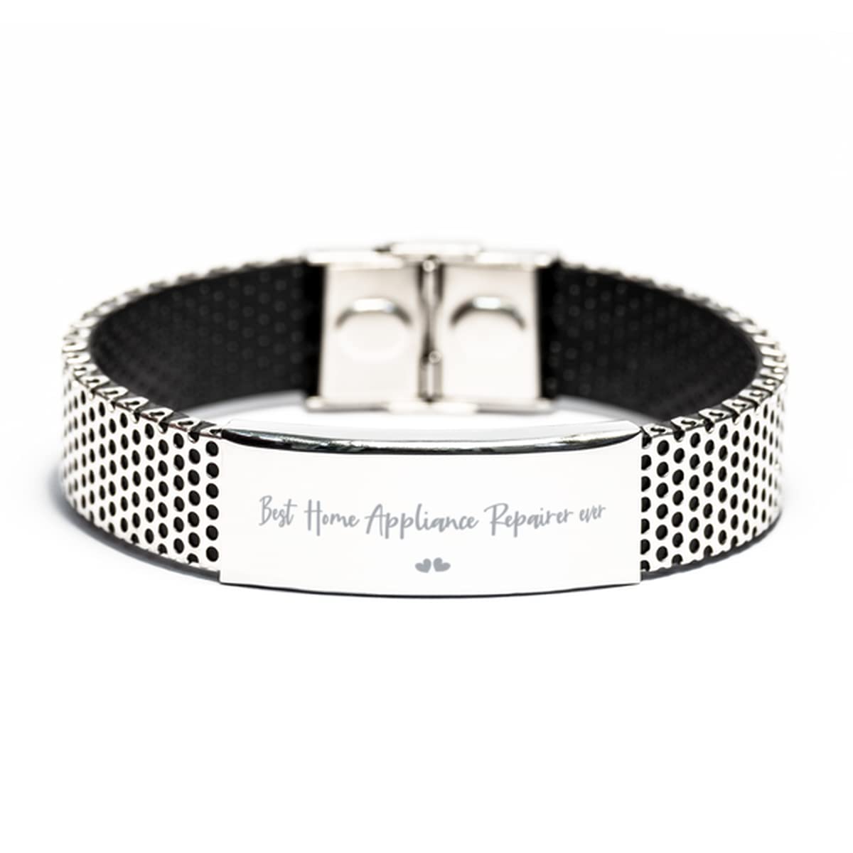 Stainless Steel Engraved Bracelet for Home Appliance Repairers - Personalized Laser Engraved Gift for Technicians - Durable & Stylish Jewelry for Work & Everyday Wear