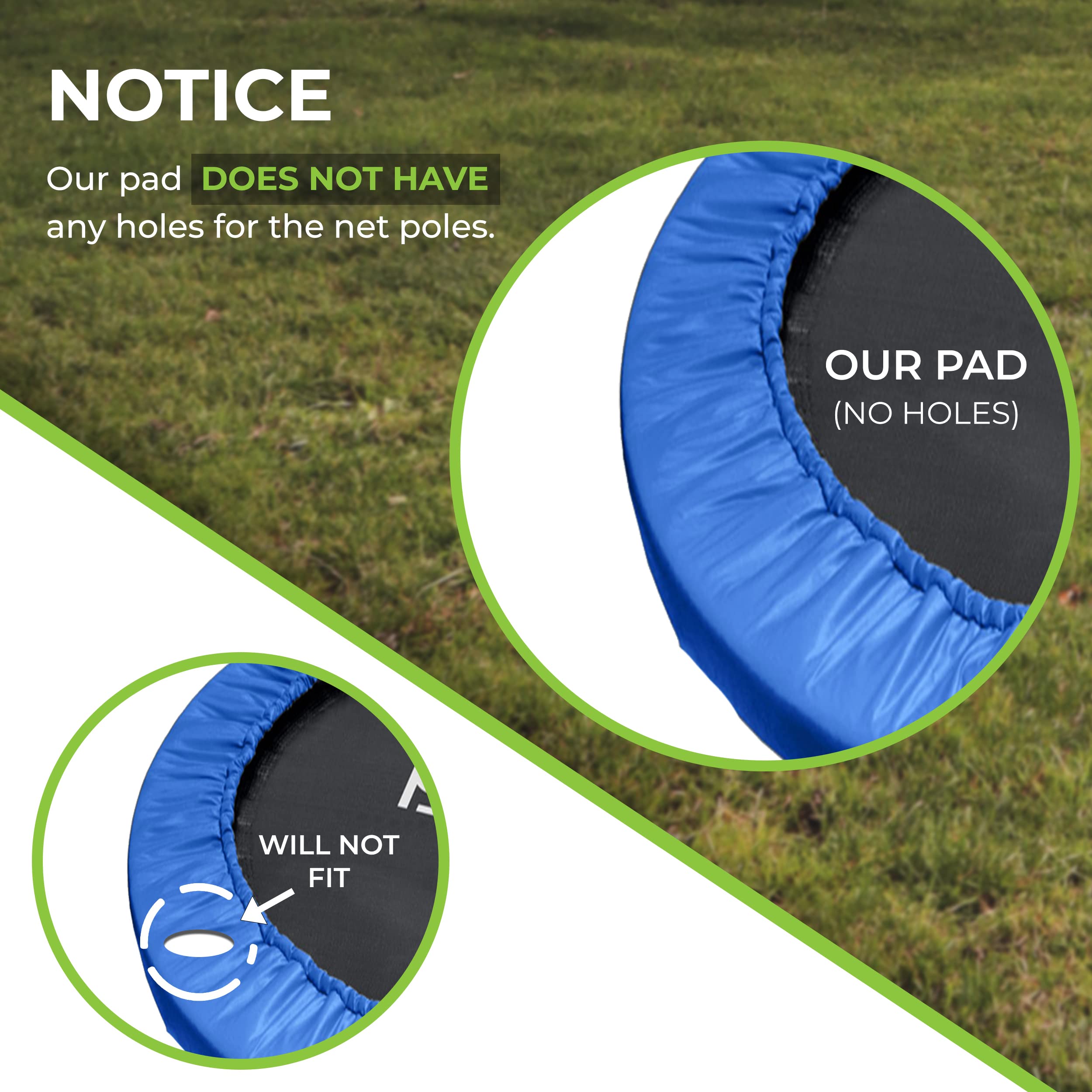 Universal Trampoline Frame Pad Spring Cover Replacement for 5.5