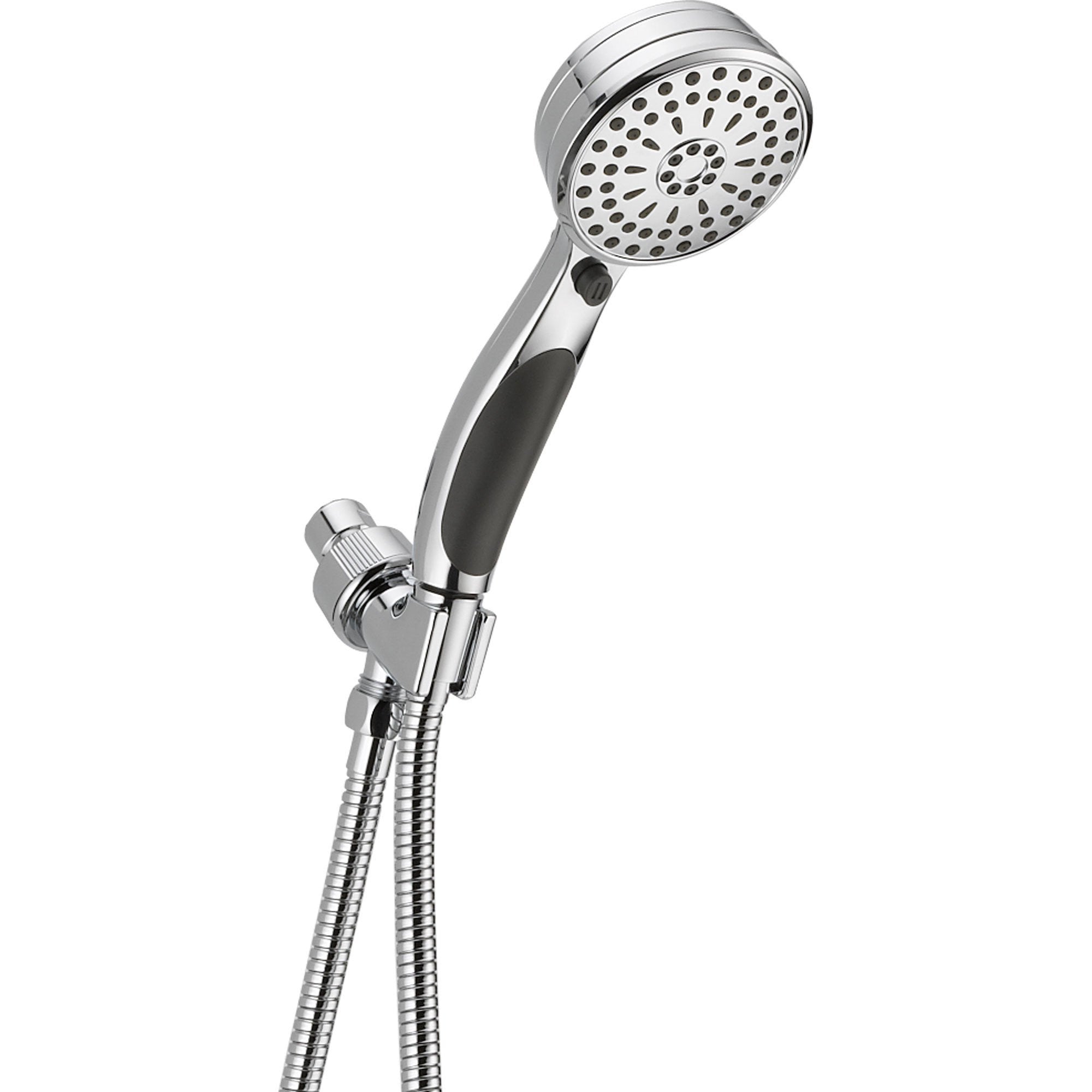 Delta 9 Spray Modern Chrome Handheld Showerhead with Wall Mount - Perfect for Bathroom Renovation & Spa-Like Shower Experience