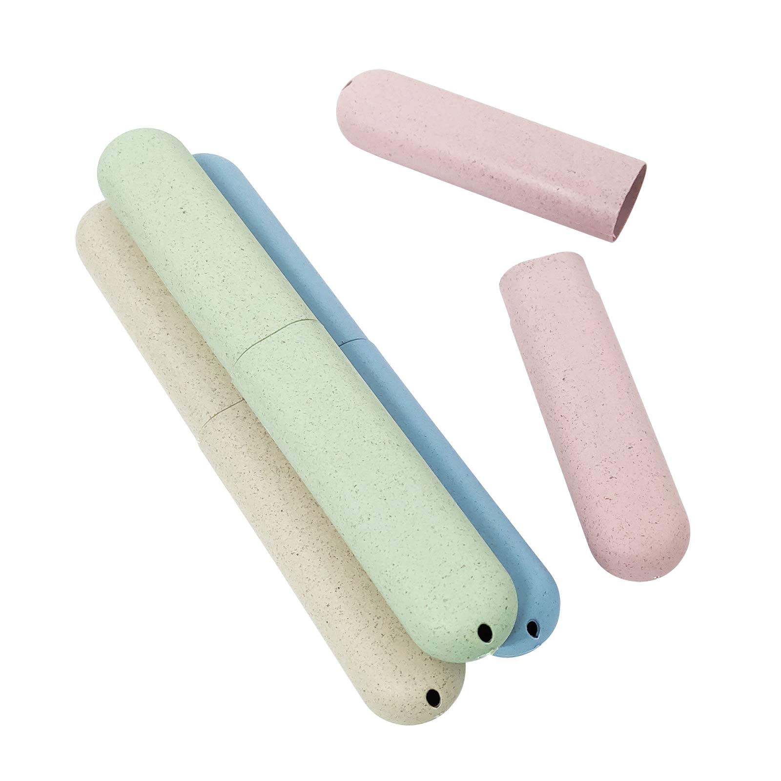 4 Pack Travel Toothbrush Holder Case - Waterproof Portable Toothbrush Storage for Travel, Camping, School & Gym | Compact & Hygienic Toothbrush Protector for On-the-Go Lifestyle
