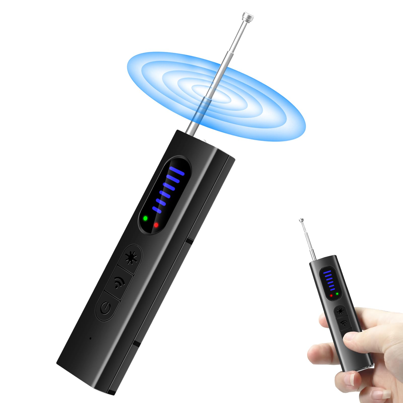 TANGMI Bed Bug Detector - Hidden Camera & GPS Tracker Finder with Magnetic Field Detection, Anti-Theft Alarm, Sound & Vibration Alert - Perfect for Travel, Hotel Rooms & Home Security