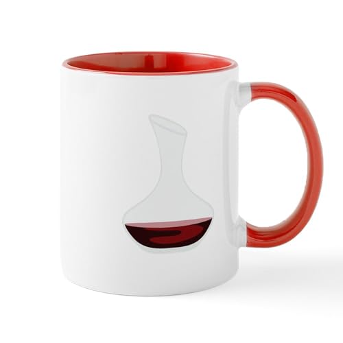 White/Red Inside - Wine Decanter Mugs