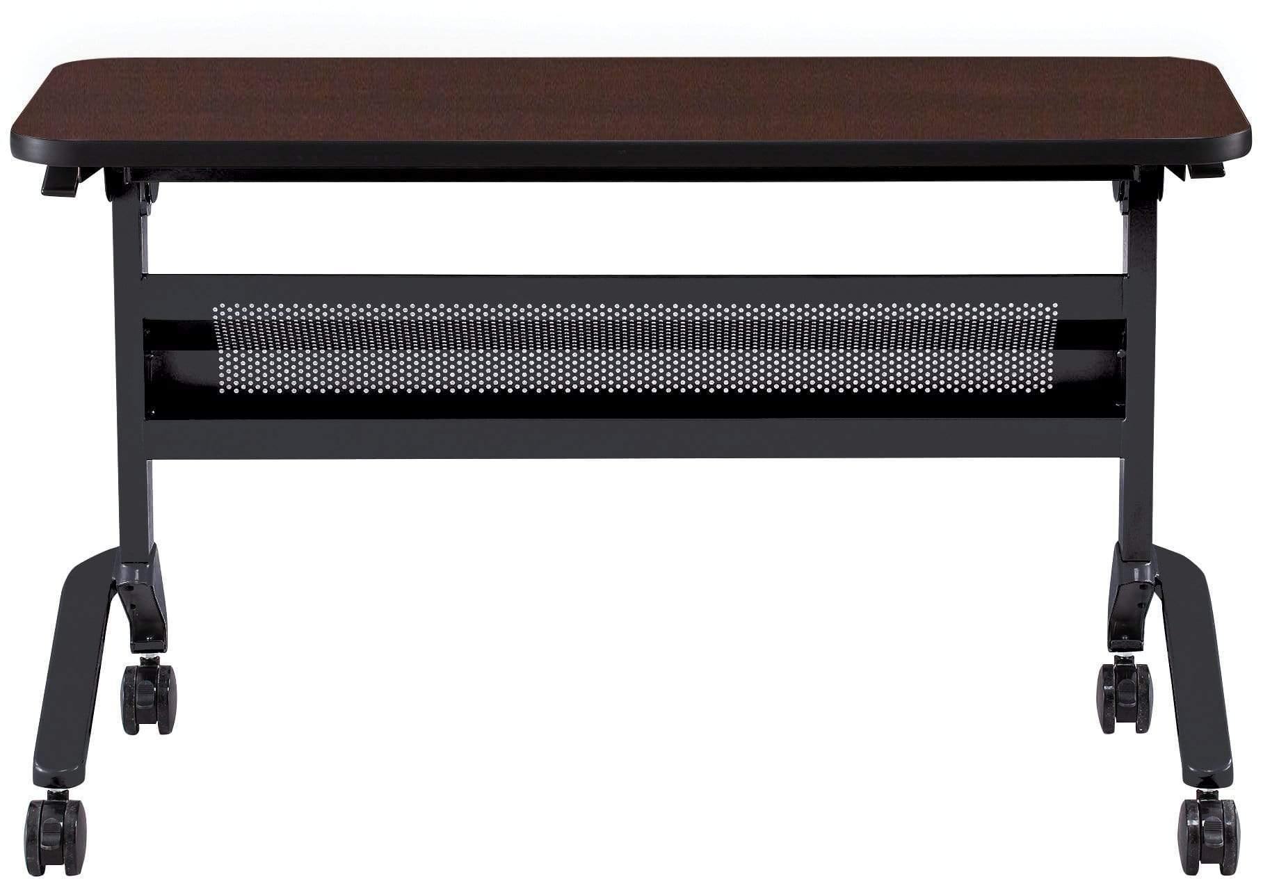 Safco Flip N Go 18 x 48 Inch Rectangular Training Table with Wheels - Portable Folding Conference Table for Office, Classroom & Meetings [LF1848T] - Perfect for Training Sessions, Workshops & Collaborative Work Spaces