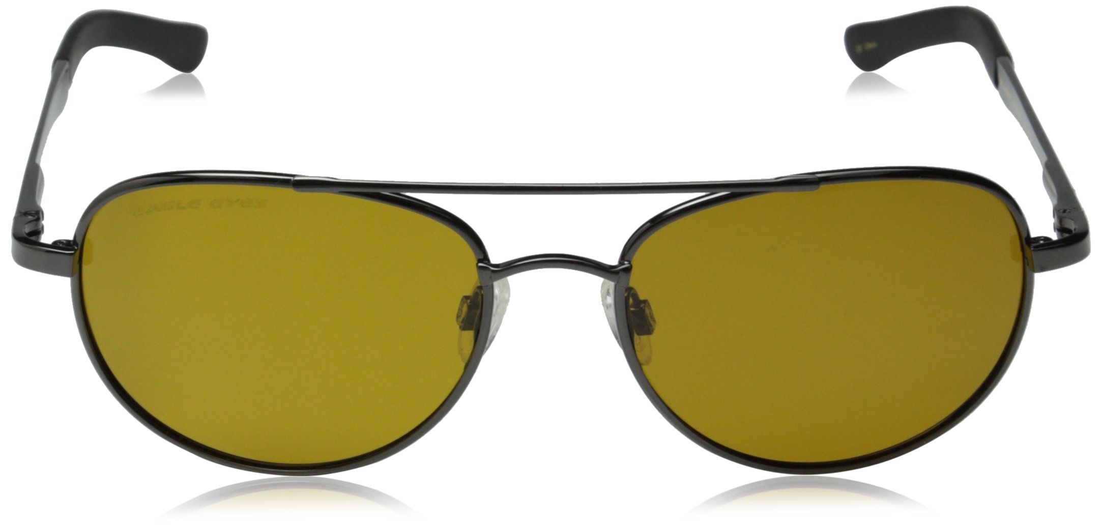 Eagle Eyes Explorer Aviator Sunglasses - Polarized UV400 Protection - Gunmetal Frame - Blue Light Blocking - Classic Pilot Style for Driving, Travel & Outdoor Activities