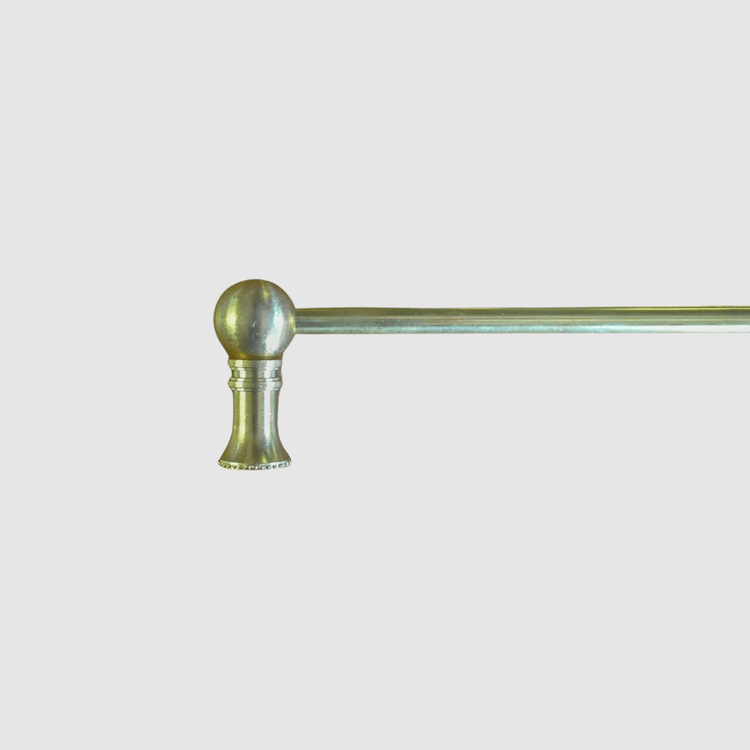Vintage Beaded Brass Gallery Shelf Rail - Decorative Wall Shelf for Picture Frames & Art Display - Perfect for Living Room, Bedroom & Office Decor