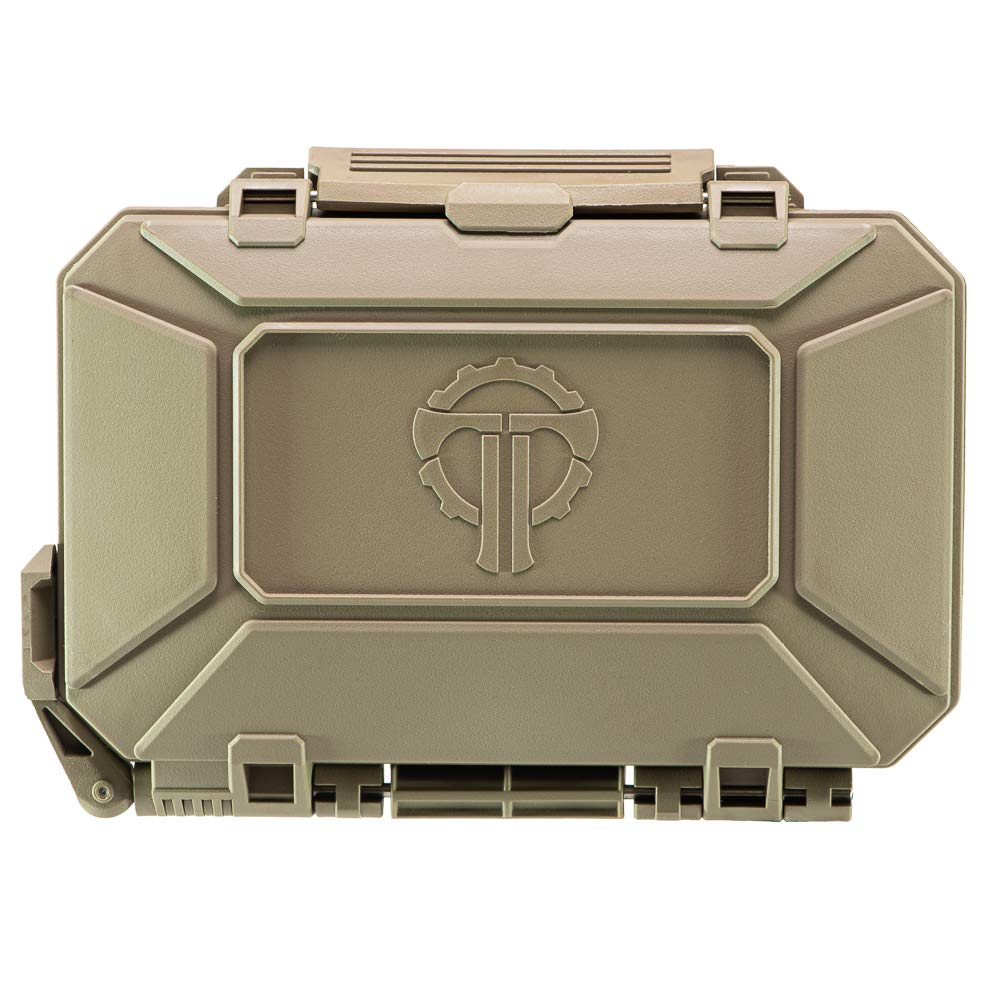 Thyrm DarkVault Comms Critical Gear Case - Waterproof MOLLE-Compatible Tactical Storage (Flat Dark Earth) | Made in USA | Secure Organizer for Cell Phone, GPS & Tools | Perfect for Military, Hiking & Outdoor Adventures
