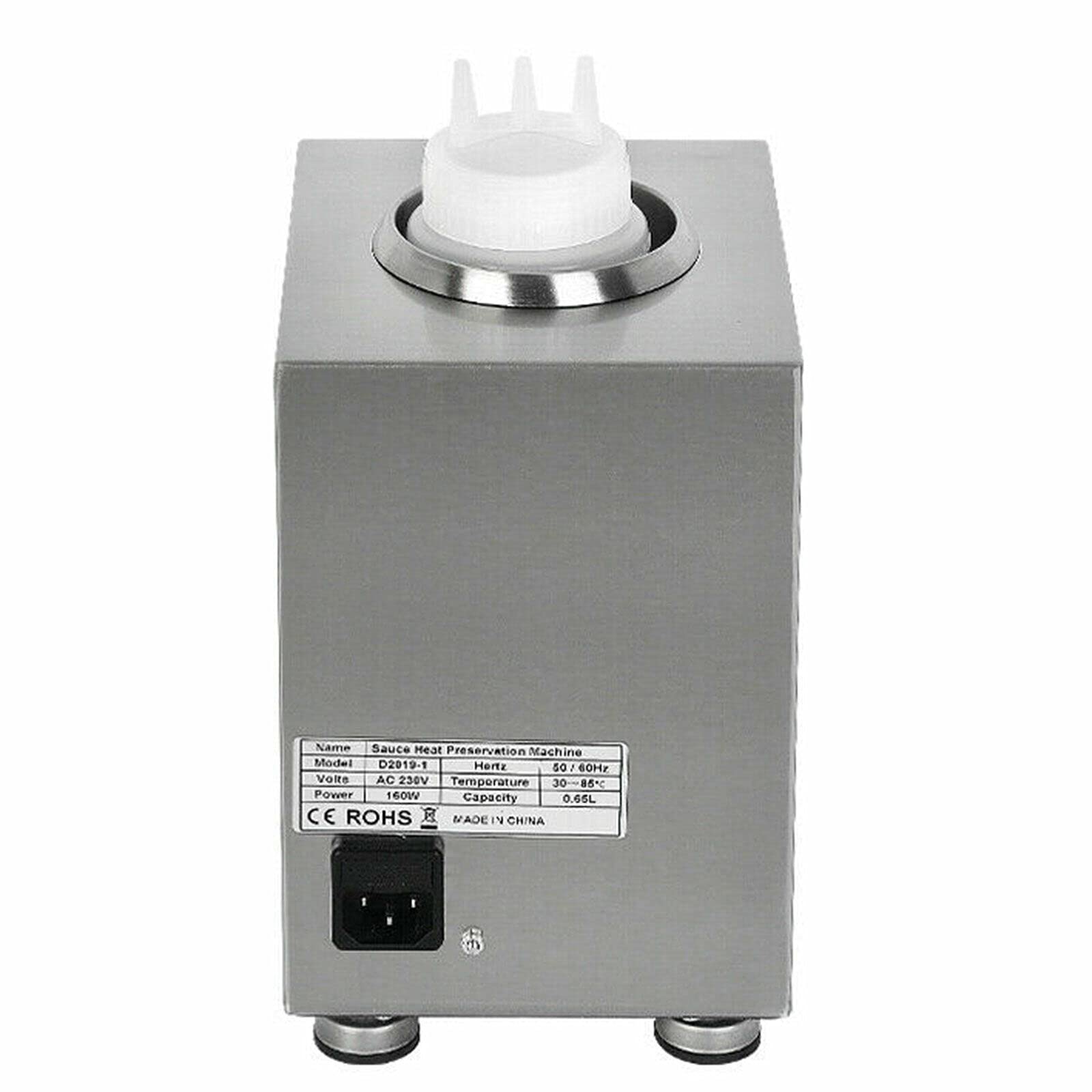 Commercial Electric Sauce Warmer & Jam Heater - Countertop Food Warmer with Pump Dispenser for Restaurants, Cafes & Catering - Perfect for Buffets, Food Trucks & Commercial Kitchens