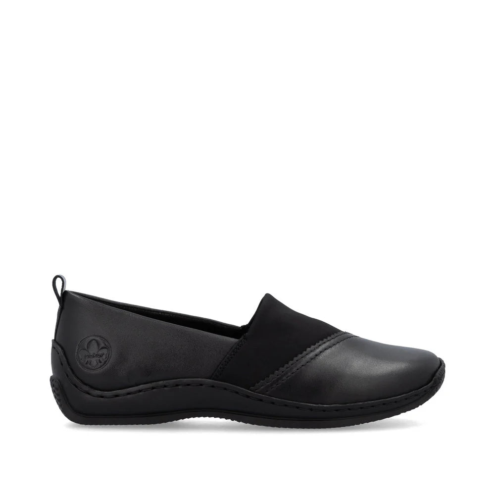 Rieker L1790 Black Women's Comfortable Casual Shoes for Walking, Work & Everyday Wear