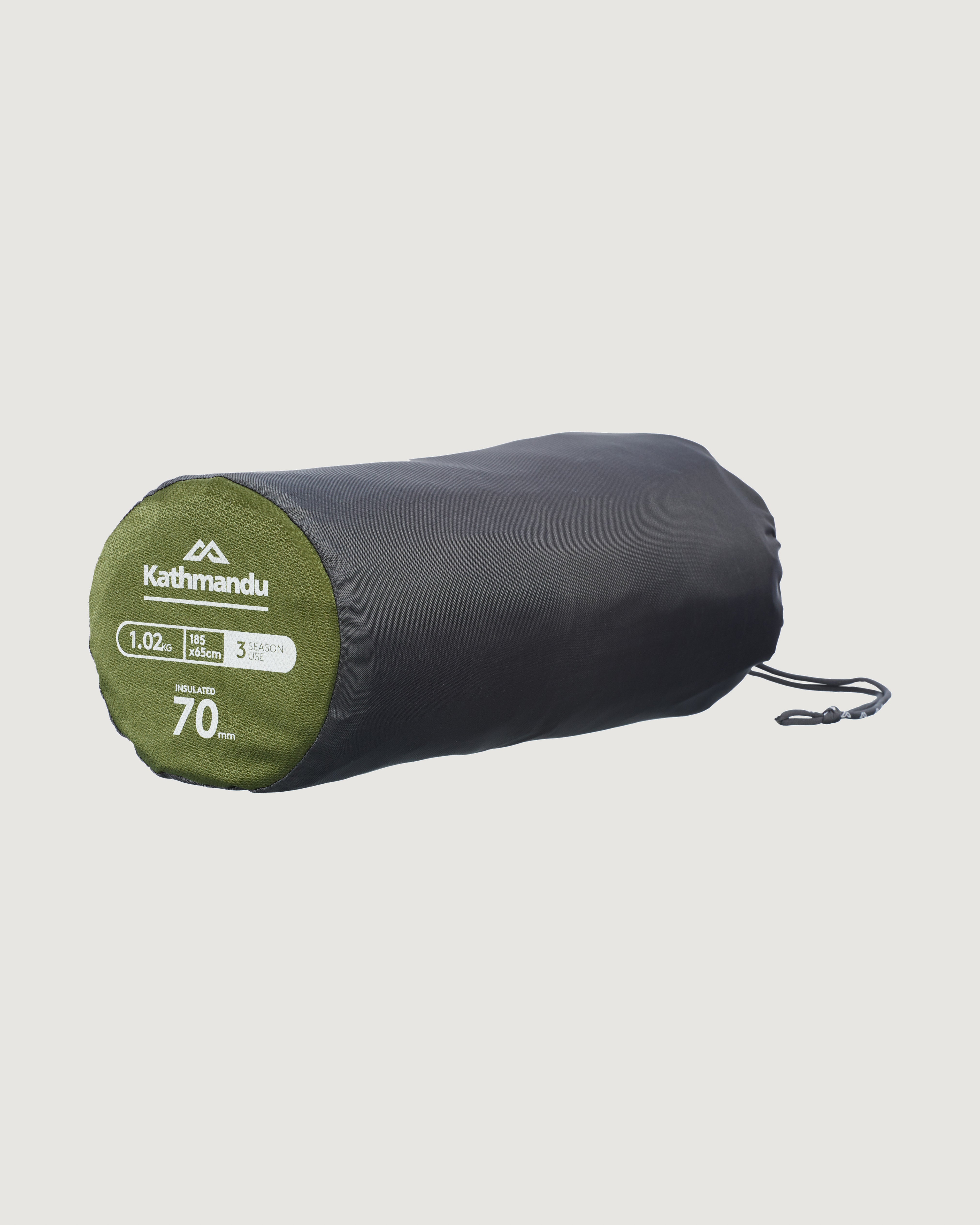 Premium Insulated Air Mat with Built-in Pillow - Moss/Granite Color for Camping, Hiking & Outdoor Adventures