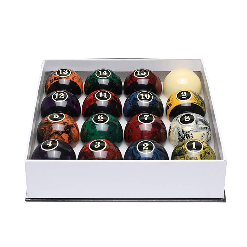 Premium 16-Piece Professional Pool Ball Set - Regulation Size & Weight for Billiards, Snooker, and Pool Tables - Perfect for Home Game Rooms, Bars, and Professional Tournaments