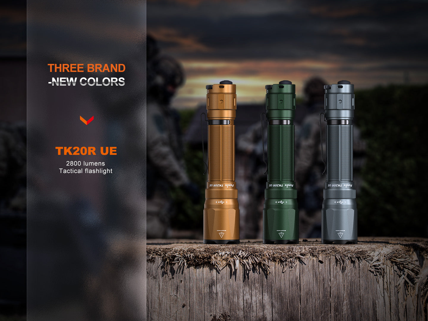 Fenix TK20R UE Tactical Flashlight 2800 Lumens - High Power Rechargeable LED Torch for Camping, Hiking, Emergency & Outdoor Adventures