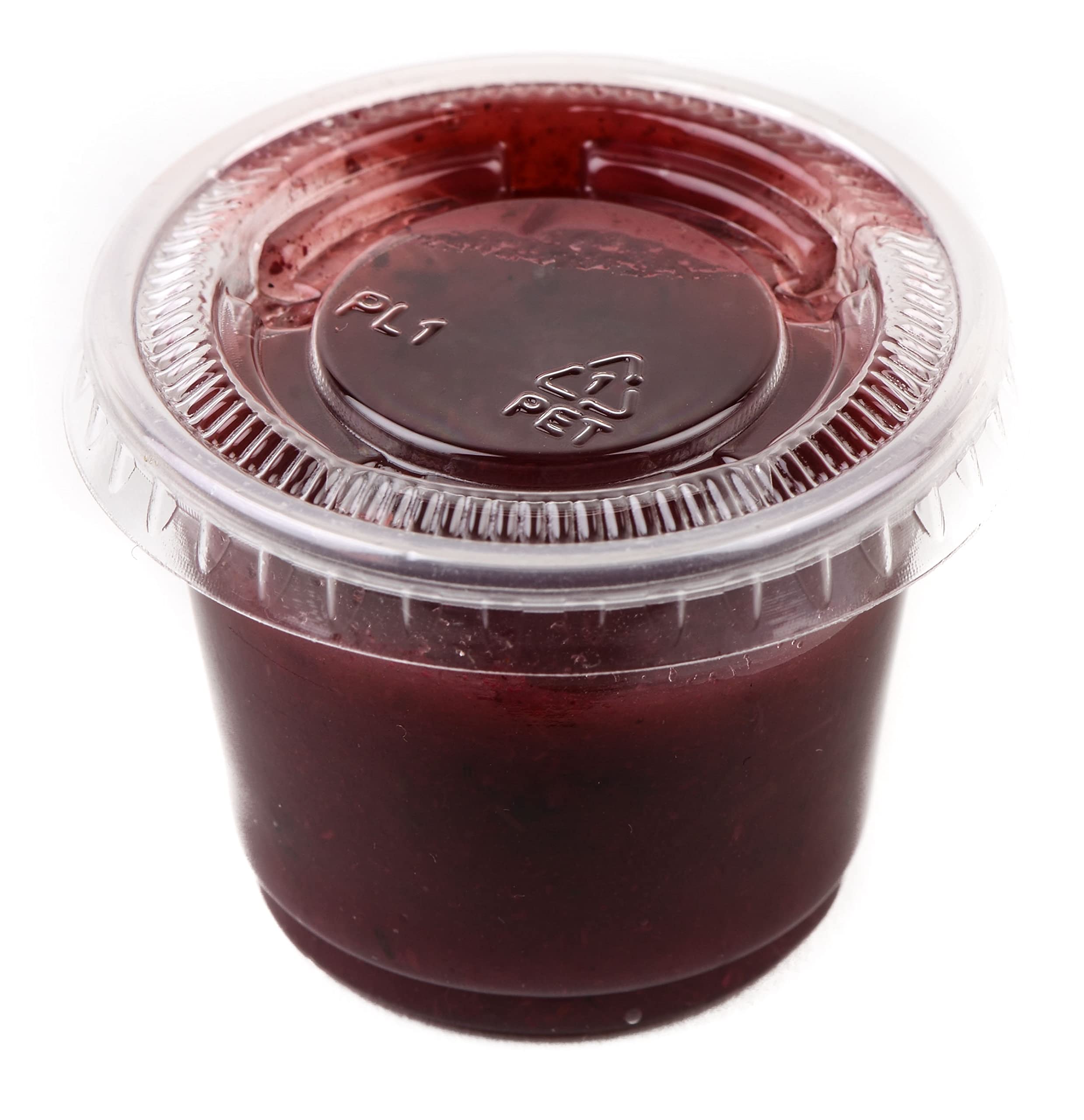 EcoQuality [6000 Pack] 2 Oz Leak-Proof Plastic Condiment Cups with Lids - Perfect for Sauces, Dressings, Slime, Jelly Shots & Food Storage | Great for Restaurants, Catering, Parties & Home Use