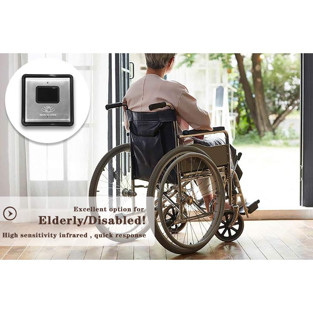 OlidleHome Smart Touchless Switch - Wave to Open, No-Contact Hand Sensor Infrared Switch (M-512) for Kitchen, Bathroom & Office - Hygienic Hands-Free Light Control