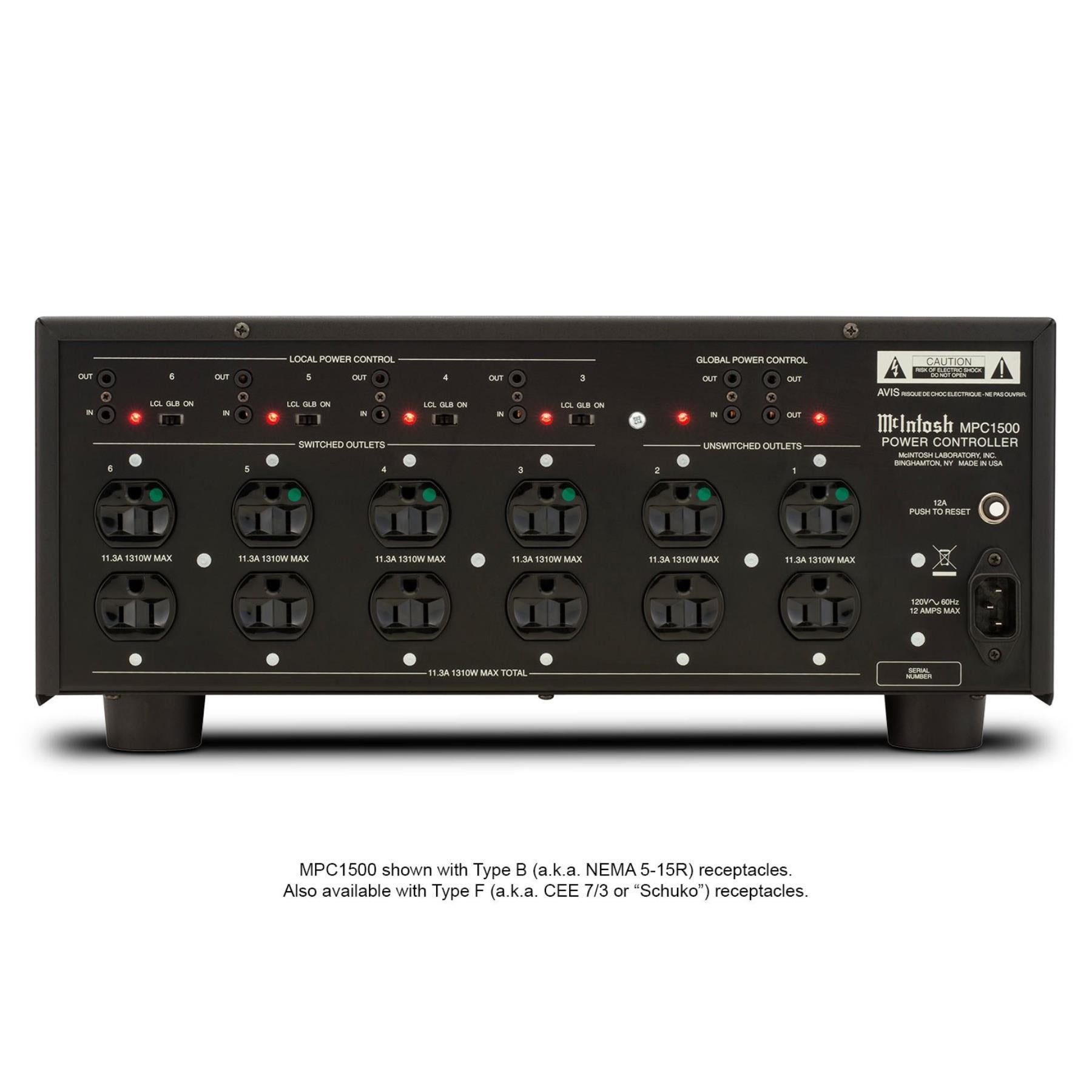 McIntosh MPC1500 High-Performance Power Controller for Home Theater & Audio Systems | Premium Power Management Solution for Audiophiles & AV Enthusiasts