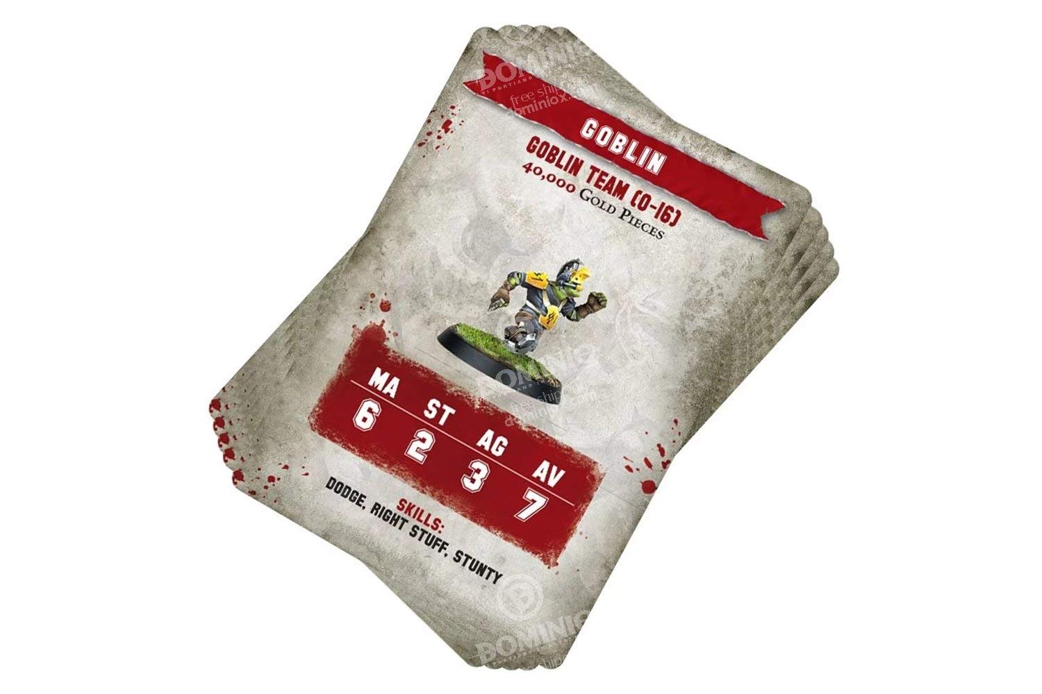 Games Workshop Goblin Team Card Pack 200-61-60 | Warhammer Fantasy & Blood Bowl Strategy Game Accessories for Tabletop Gaming Enthusiasts