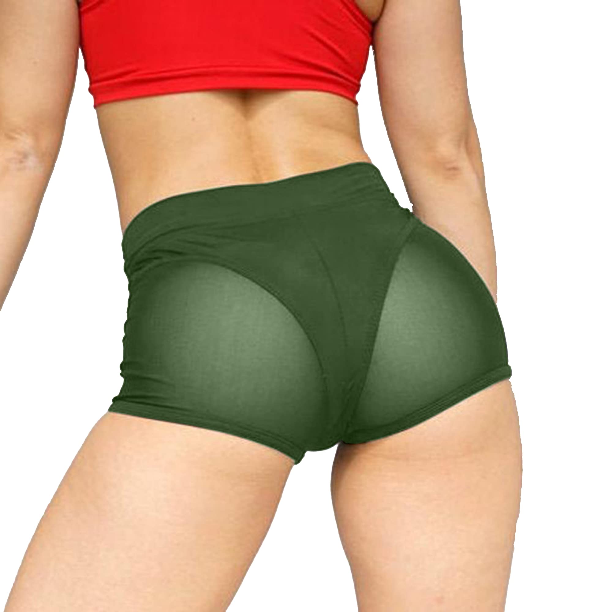High Waist Workout Shorts for Women - Sexy Gym Shorts, Yoga Booty Shorts & Dance Skirts - Perfect for Gym, Yoga, Running & Nightclub Outfits