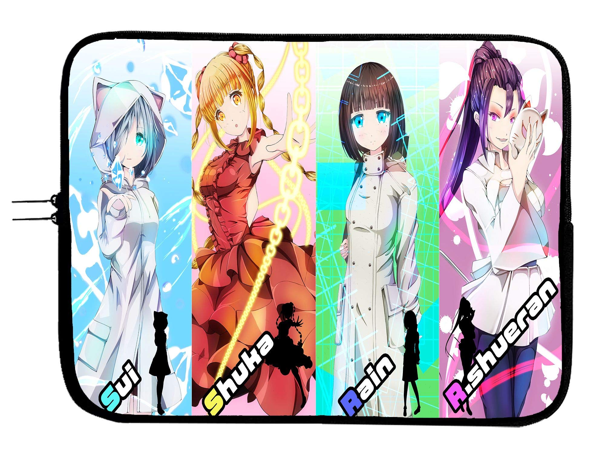 Darwin's Game Anime Laptop Sleeve 15 Inch - Waterproof Neoprene Notebook Case with Cushion for MacBook, Surface, Tablet - Perfect for Work, School & Travel