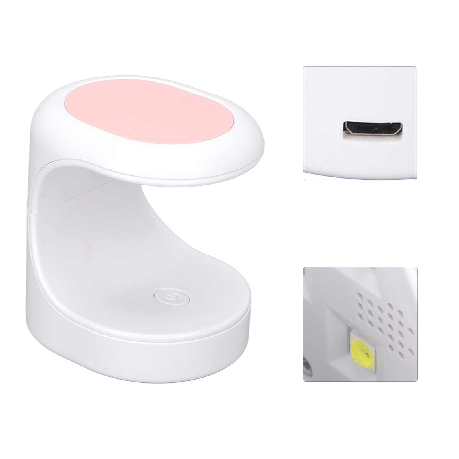 Mini UV LED Nail Lamp - 16W Portable Fast Drying Nail Polish Light with USB Cable for Home & Salon Use - Perfect for Gel Manicures, Nail Art & DIY Nail Care