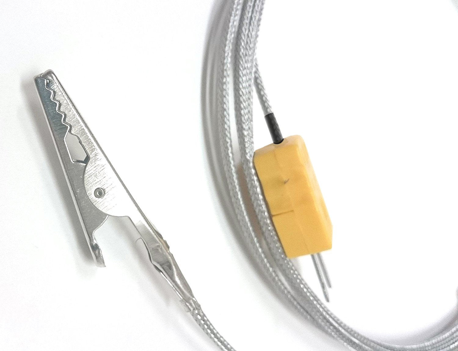 High Accuracy Type K Thermocouple Probe with Alligator Clip - Perfect for Industrial Ovens, HVAC Systems & Scientific Experiments