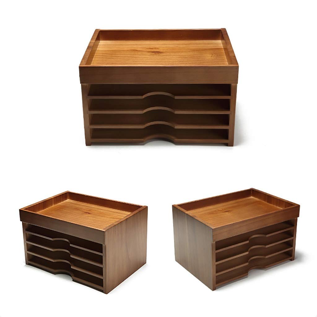 Multi-Functional Desktop File Organizer - A4 Paper Storage Box with Drawers, Office & Student Stationery Organizer for Documents, Files, and Office Supplies | Perfect for Home Office, School, and Workspace Organization