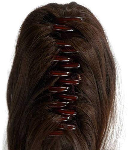 Premium Synthetic Fiber Pema Hair Extensions & Wigs - Instant Volume Ponytail Clip-in (Black) | Perfect for Parties, Weddings & Daily Styling