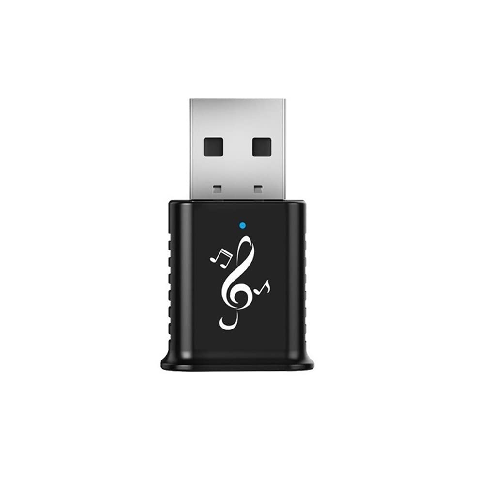 TAMOSH Mini USB Wireless Audio Adapter Bluetooth 5.0 Receiver for PC, Laptop, TV, Car Stereo System - Wireless Audio Streaming for Home & Office Entertainment