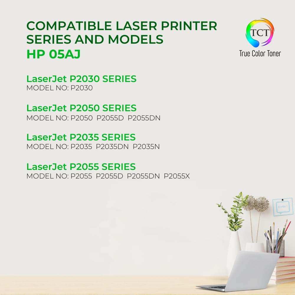Premium HP 05A Toner Cartridge 2-Pack - Compatible with LaserJet P2030/P2055 Series for Office Printing (2,300 Pages)