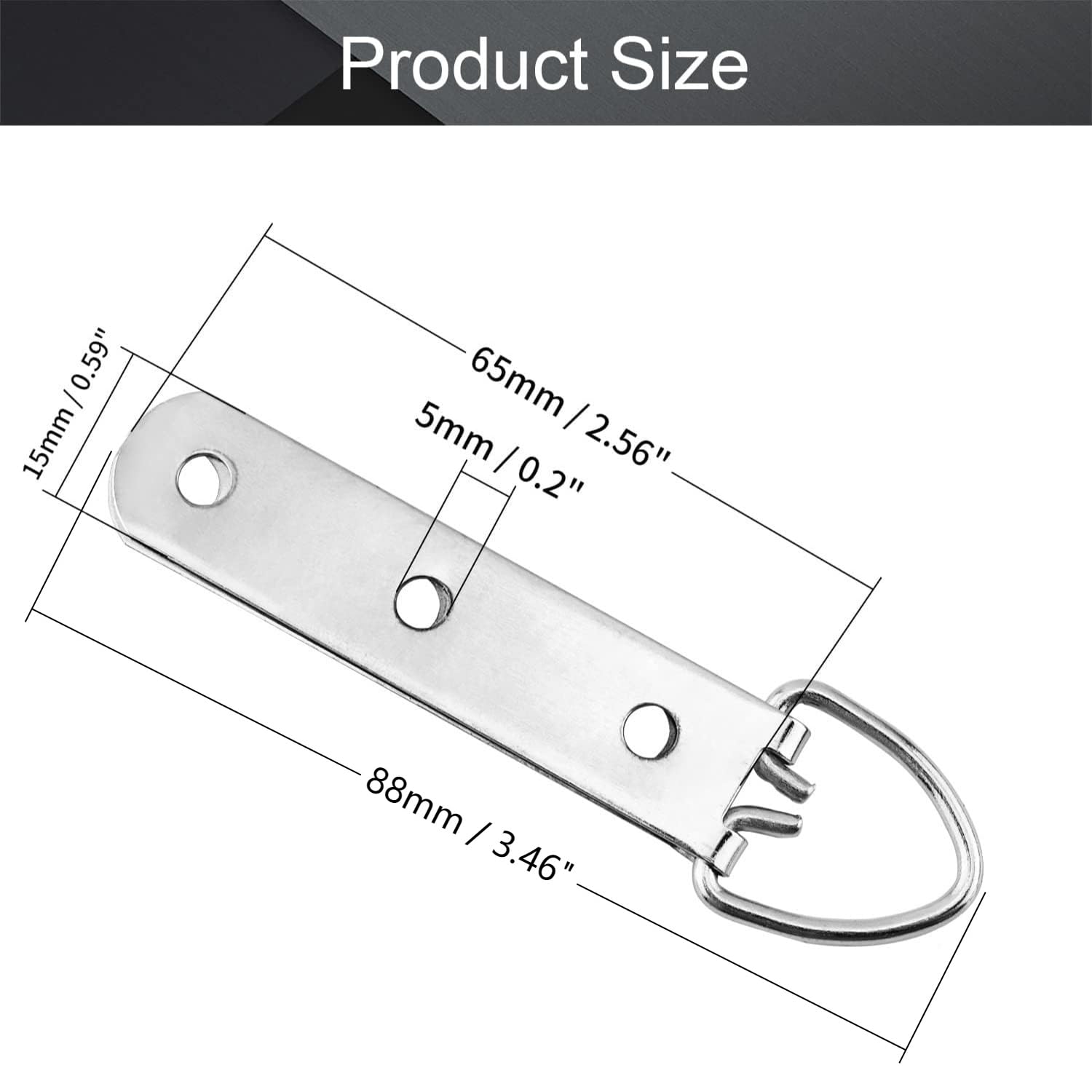 MroMax 30PCS Silver Picture Frame Hooks 3.46