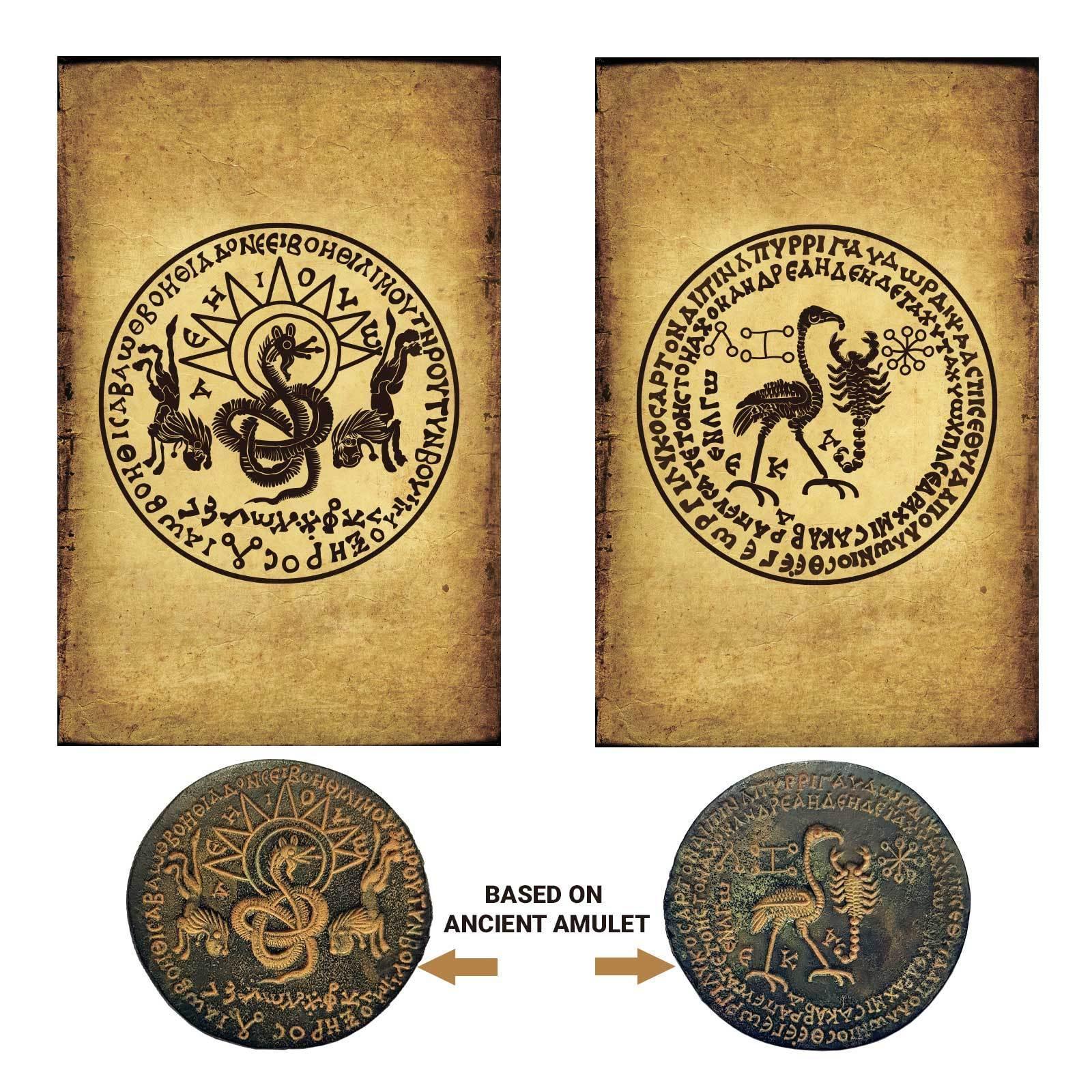 Ancient Gnostic Talisman Amulet for Health & Strength - Unique Spiritual Jewelry for Protection, Wellness & Energy Boosting | Perfect for Meditation, Yoga & Daily Wear