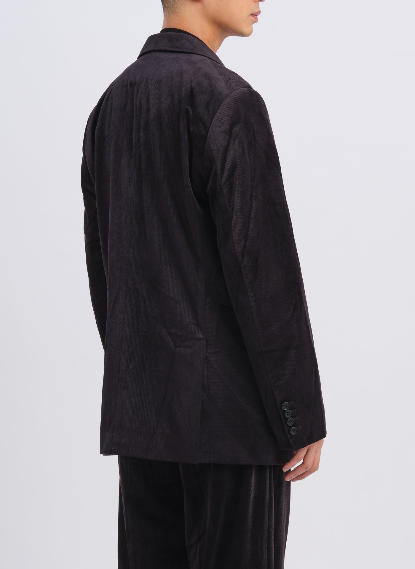 Premium Micro Polyester Velour Twill Blazer for Men - Elegant Business Suit Jacket for Office, Weddings & Formal Events