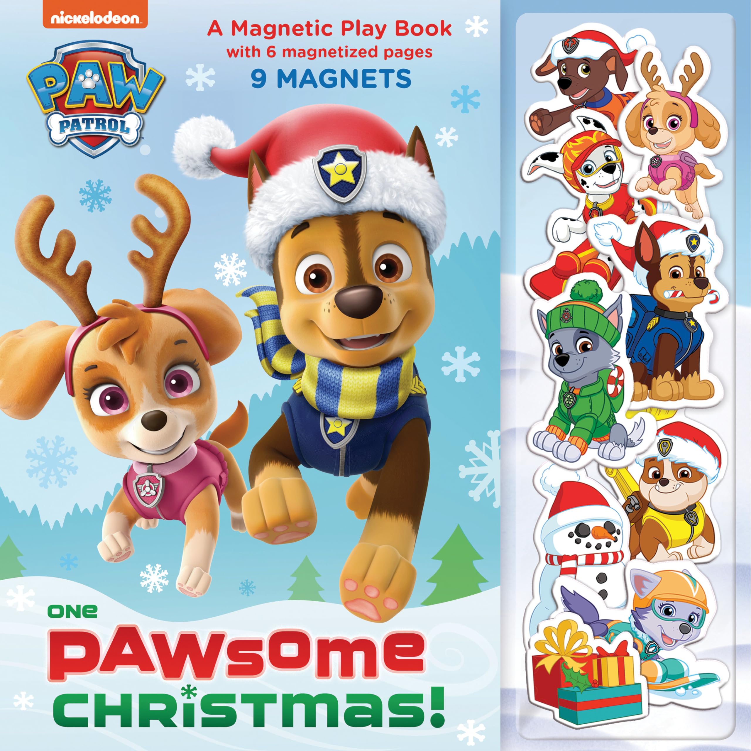 One Pawsome Christmas: PAW Patrol Magnetic Play Book - Interactive Holiday Storybook for Kids | Perfect for Christmas Gifts & Travel Activities