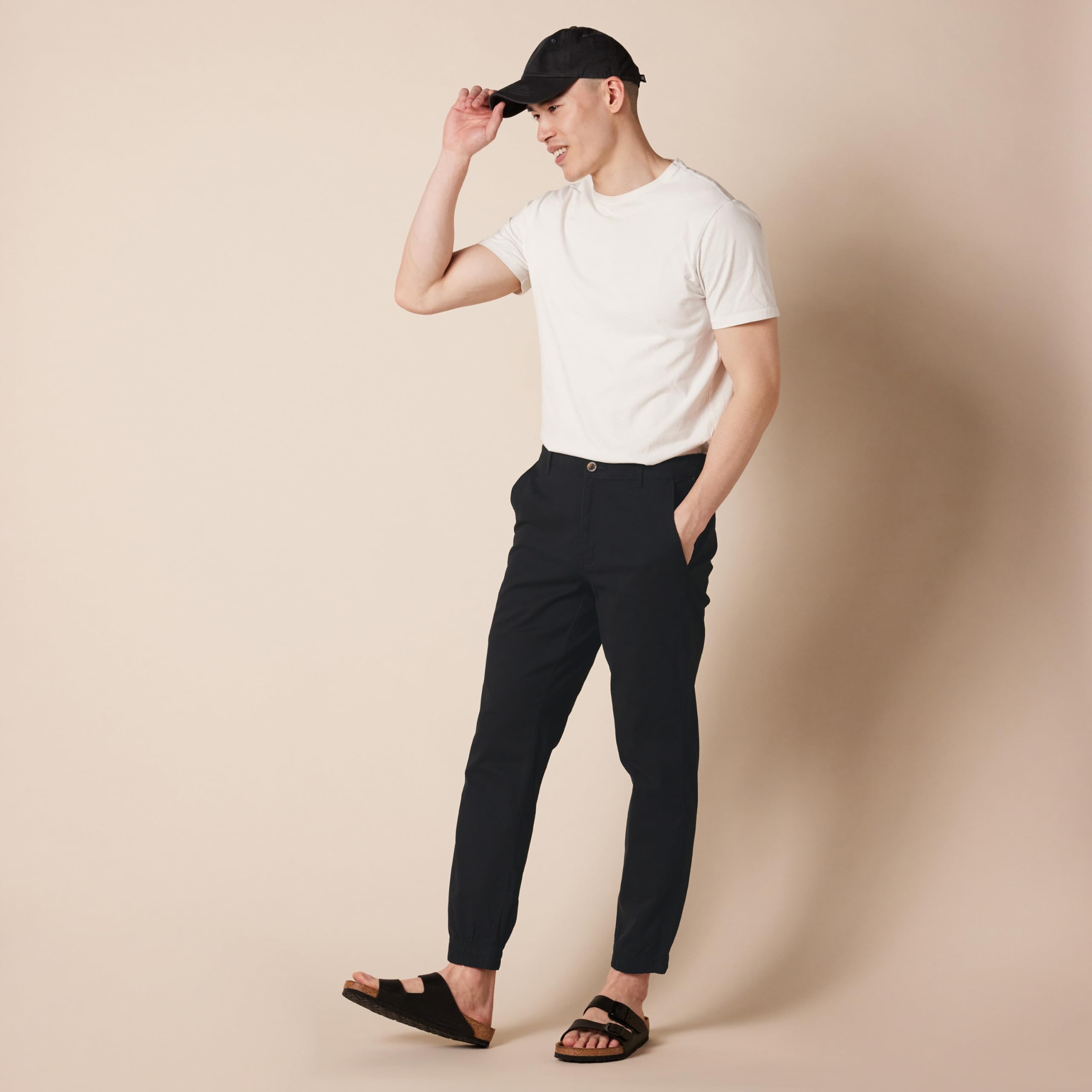 Amazon Essentials Men's Slim-Fit Cotton Joggers - Comfortable & Stylish Casual Pants for Lounge, Workout, and Everyday Wear