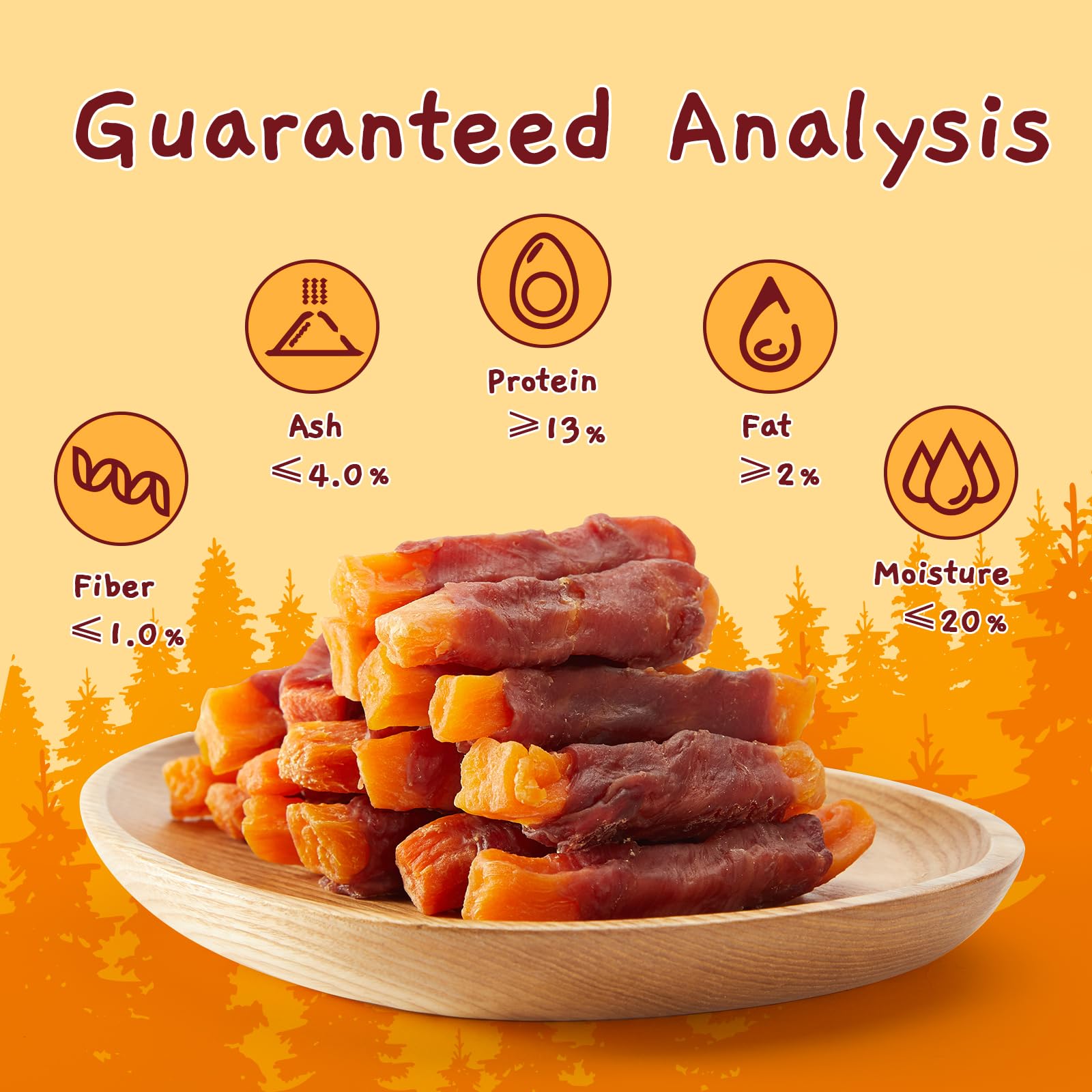 Jungle Calling Sweet Potato & Duck Dog Treats - Healthy Vegetarian Snacks for Dogs, 10.6oz | Grain-Free, All-Natural Training Rewards & Daily Treats for Puppies & Adult Dogs
